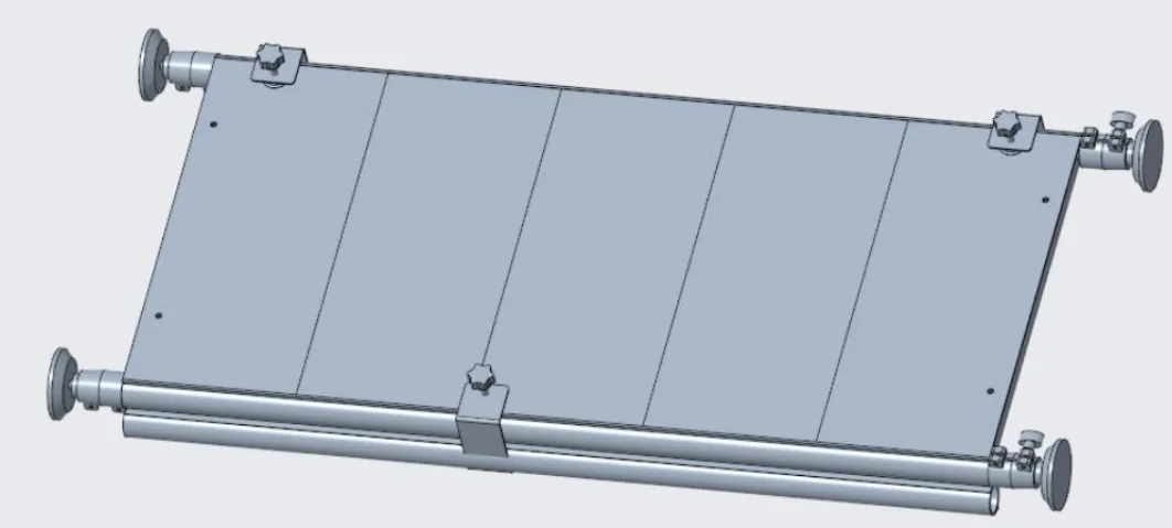 Early CAD design of the folding Origami divider