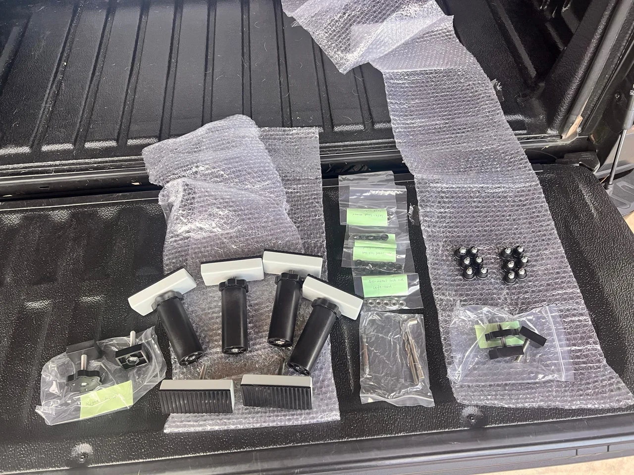 Prototype mounting hardware and friction-mount components